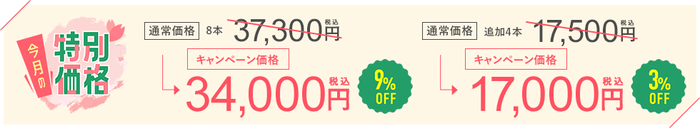 今月のおすすめ治療キャンペーン