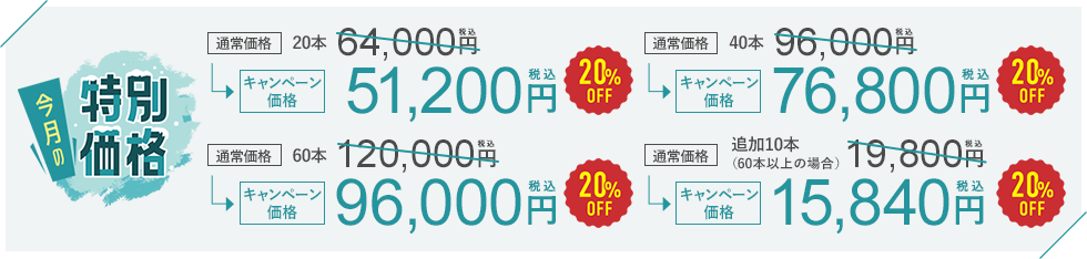 今月のキャンペーン