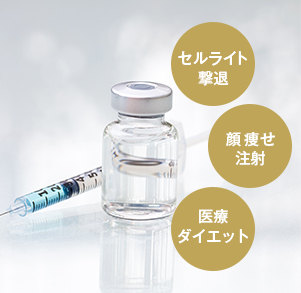 痩せにくい箇所に注射1本！