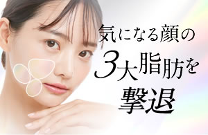 気になる顔の3大脂肪を撃退