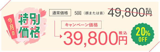 今月のキャンペーン