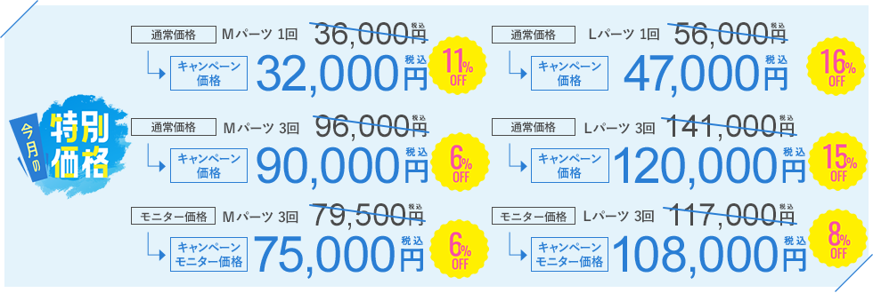 今月のキャンペーン