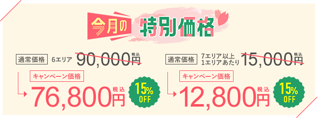 今月のおすすめ治療キャンペーン