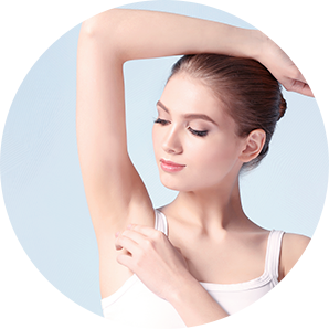 切らないからキズ痕が残らない