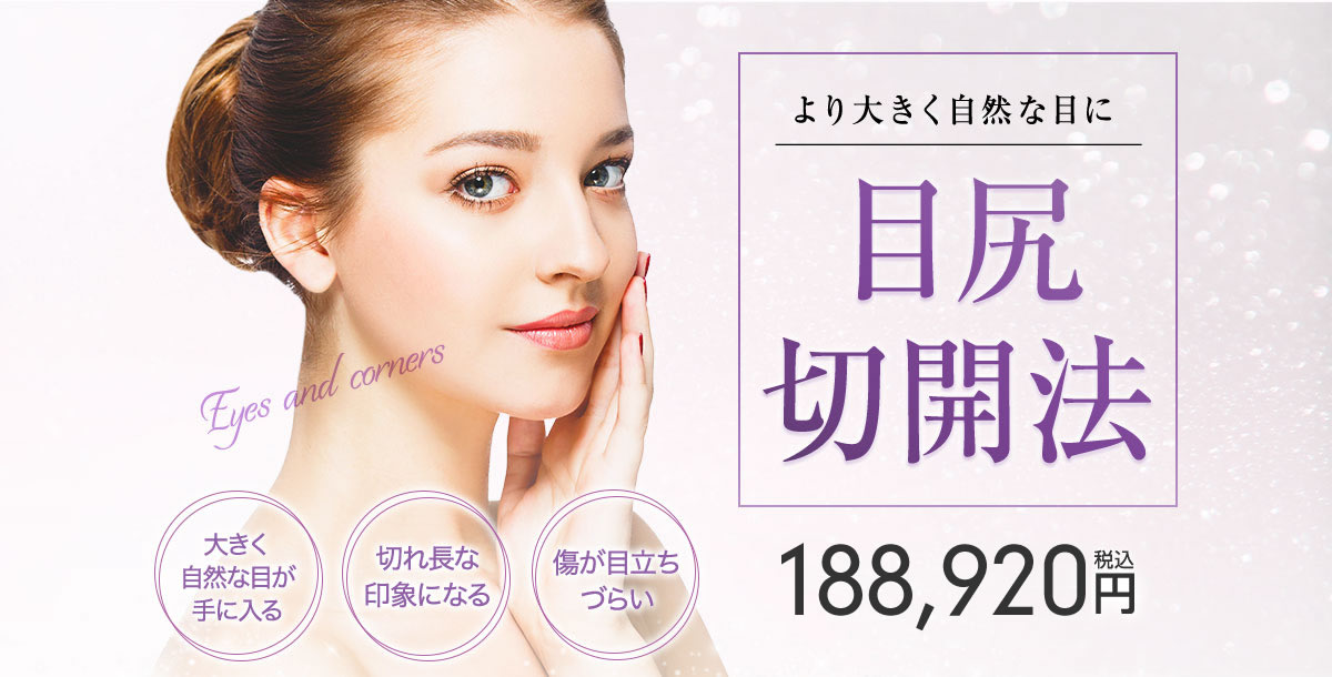 より大きく自然な目に 目尻切開法