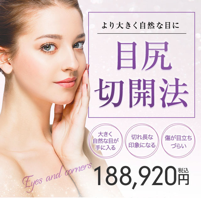 より大きく自然な目に 目尻切開法