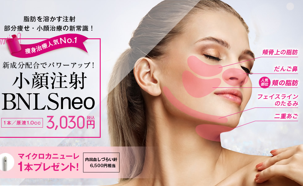 新成分配合でパワーアップ！脂肪溶解注射